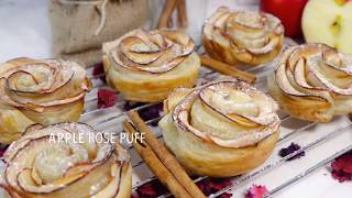 พัฟแอปเปิลดอกกุหลาบ Apple Rose Puff