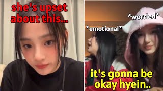 hyein's emotional reaction moving to her OWN room...