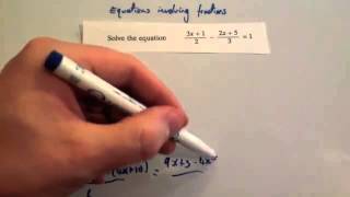 Equations involving algebraic fractions - Corbettmaths