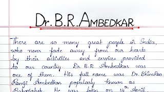 Essay on Dr.B.R.AMBEDKAR in English//Father of Indian Constitution🌼⚘