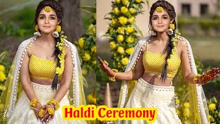 Alia Bhatt and Ranbir kapoor Pre wedding festivities started - Haldi ceremony