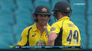 David warner 122 vs India 5th Odi, Scg Extended Highlights