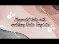 Free Minimalist Intro with matching Outro Templates | No Text | Cute Intro | Kawaii Intro