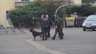 Bombendrohung an Realschule Am Heimbach in Troisdorf am 17.03.2014 + O-Ton Polizei