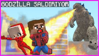 ÖRÜMCEK ARDA VE ELİF GODZİLLA İLE SAVAŞIYOR! 😱 - Minecraft