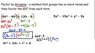 Solve by Factoring   Ex 2 Factor by Grouping