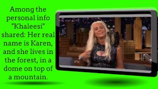 ►►►Jimmy Fallon Interviews Kristen Wiig As Khaleesi On"The Tonight Show"