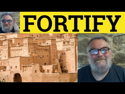 What is a good sentence for Fortify?