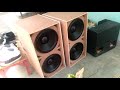 tes speaker elsound 12in plus power super ombro looorrrr....