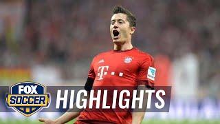 Lewandowski strike gives Bayern Munich 2-1 advantage vs. Wolfsburg - 2015–16 Bundesliga Highlights