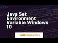 java set environment variable windows 10