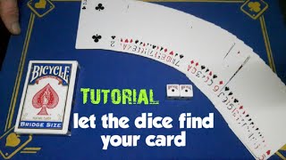 Let the dice find your card/TUTORIAL