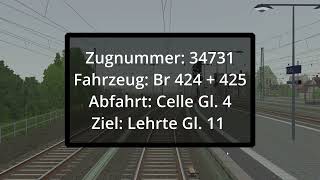 Führstandmitfahrt Von Celle nach Lehrte, S7 S Bahn Hannover