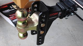 Curt Adjustable Channel Dual Ball Mount #45900