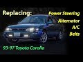 Replacing Accessory Belts '93-'97 Toyota Corolla