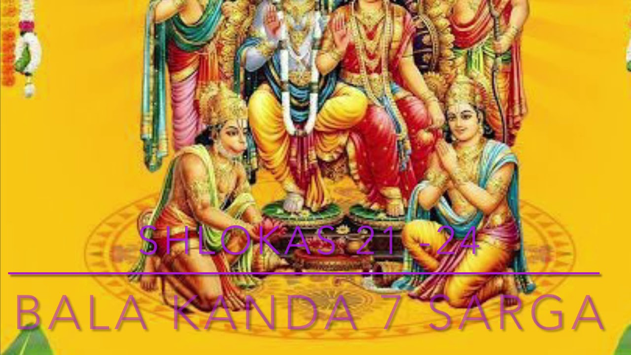 Meaning Sri Valmiki Ramayana Bala Kanda 7 Sarga Shlokas 21 - 24-# ...