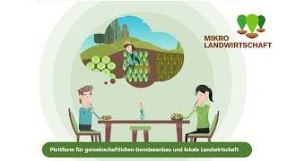 Die Mikro Landwirtschaft Plattform für gemeinschaftlichen Gemüseanbau und lokale Landwirtschaft