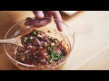 🇹🇭 thai grilled pork neck u0026 spicy dipping sauce recipe kor moo yang u0026 nam jim jaew. คอหมูย่าง asmr