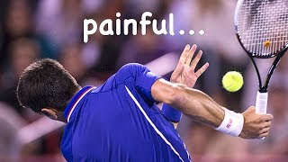 【テニス】さすがに痛い…至近距離でのボール直撃が衝撃すぎる…【衝撃】Hitting Painful Moments