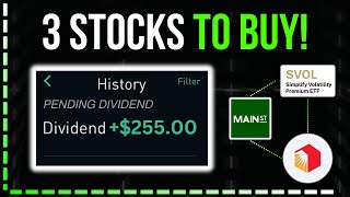 3 TOP Monthly Paying Dividend Stocks & ETFs To Earn $250 PER MONTH!