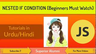 JavaScript If Else If Statement (Nested If Statement) Tutorials in Hindi / Urdu