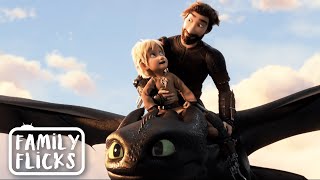 Toothless Returns To Hiccup | How To Train Your Dragon 3 (2019) | Family Flicks