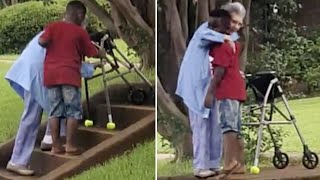 Boy Who Helped Elderly Woman Up Stairs: 'She Said I'm Special'