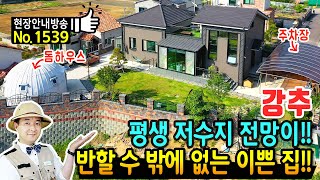 (강추) 평생 저수지 전망이 펼쳐지는 전원주택 매매 반할 수 밖에 없는 관리상태 돔하우스 취미공간 넓은 주차 세라믹사이딩의 철콘구조 고속도로IC 5분 김해부동산 - 발품부동산TV