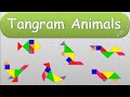 Tangram Animals - Learn to Make Seal, Kangaroo, Chicken, Turtle, Moonfish and Snake