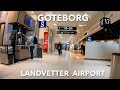 Walking at Göteborg Landvetter Airport. Sweden  (2024)