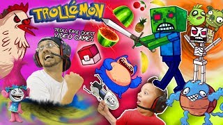 TROLLEMON? FGTEEV TROLL QUEST Pocket Edition (Scared Minecraft Steve + ¿What? Ninja = Awesome)