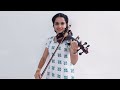 aaromal song violin cover by bhavana krishna sita ramam sitaramam sitaramammalayalam aaromal