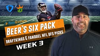 DRAFTKINGS & FANDUEL NFL PICKS WEEK 3 DFS 6 PACK