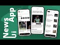 🔴 News App Ui  - React Native - Speed Code