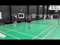 여자 선수출신 자강조 꿀잼 여복 경기❗️전영주❌정민 vs 김그린❌이수지 badminton バドミントン smash スマッシュ 羽毛球 스매시 강한 여자코치 이.수.지 ⚡️