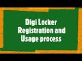 Digi Locker- Use and Registration process