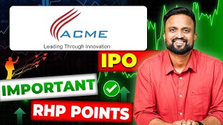 Acme Solar Holding IPO Review | Real truth explained | Money purse IPO