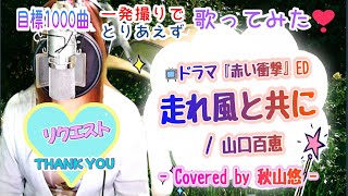 走れ風と共に / 山口百恵📺ドラマ「赤い衝撃」ED- Covered by 秋山悠 -《No.154🍹目標1000曲✨昭和～令和を🍀一発録りで🌻とりあえず歌ってみた🎤》