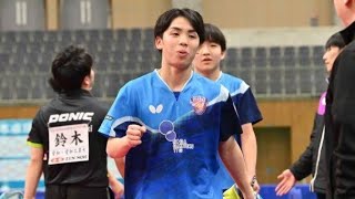 【卓球】快挙！ 男子ダブルスで岩井田駿斗／中野琥珀が史上初となる中学生ペアでのベスト4進出