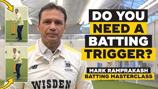 How to use a trigger movement when batting | Mark Ramprakash Batting Masterclass