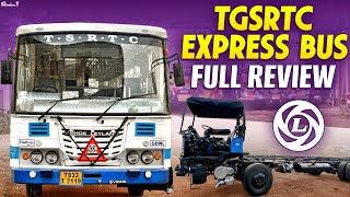 TGSRTC Express Bus Review | Ashok Leyland Bus Chassis | RUKMANANDA GOUD EDIGA