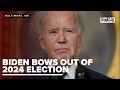 Biden bows out of 2024 election against Trump, endorses Kamala Harris