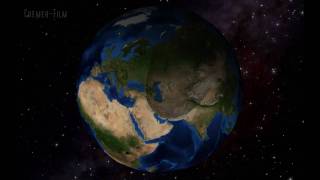 SoFi 2011 - Path of the half shadow of the partial solar eclipse on January 4 2011 - Version 2