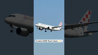 Croatia A220 Landing in FRA