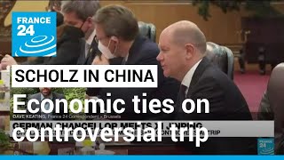 Scholz meets Xi Jinping, seeks to deepen economic ties on controversial trip • FRANCE 24 English