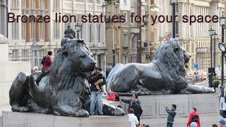 bronze London lion sculpture#bronze lion statues