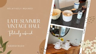 LATE SUMMER HAUL AND HUNTBOARD REFRESH// PFALTZGRAFF HERITAGE DISHES, ANTIQUE STORE FINDS,