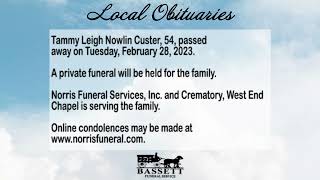Obits For March 2 2023