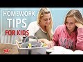 Homework Tips For Kids! | Kimmy from Millennial Moms