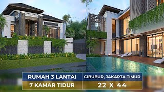 ADA INFINITY POOL!! RUMAH SUPER MEWAH PUNYA 7 KAMAR TIDUR DI CIBUBUR!! - JASA ARSITEK